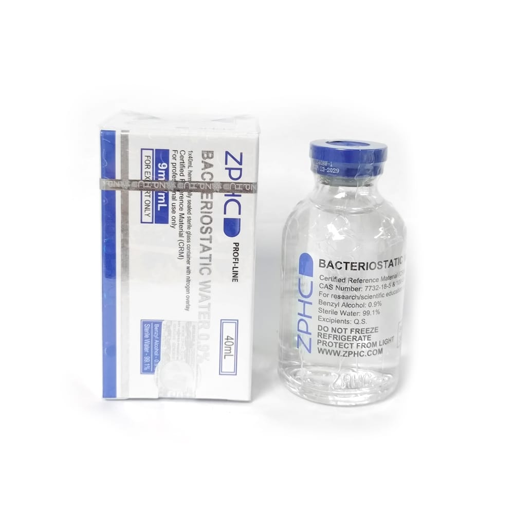 Bacteriostatic Water 0.9% ZPHC — 40 ml Multi-Dose Vial