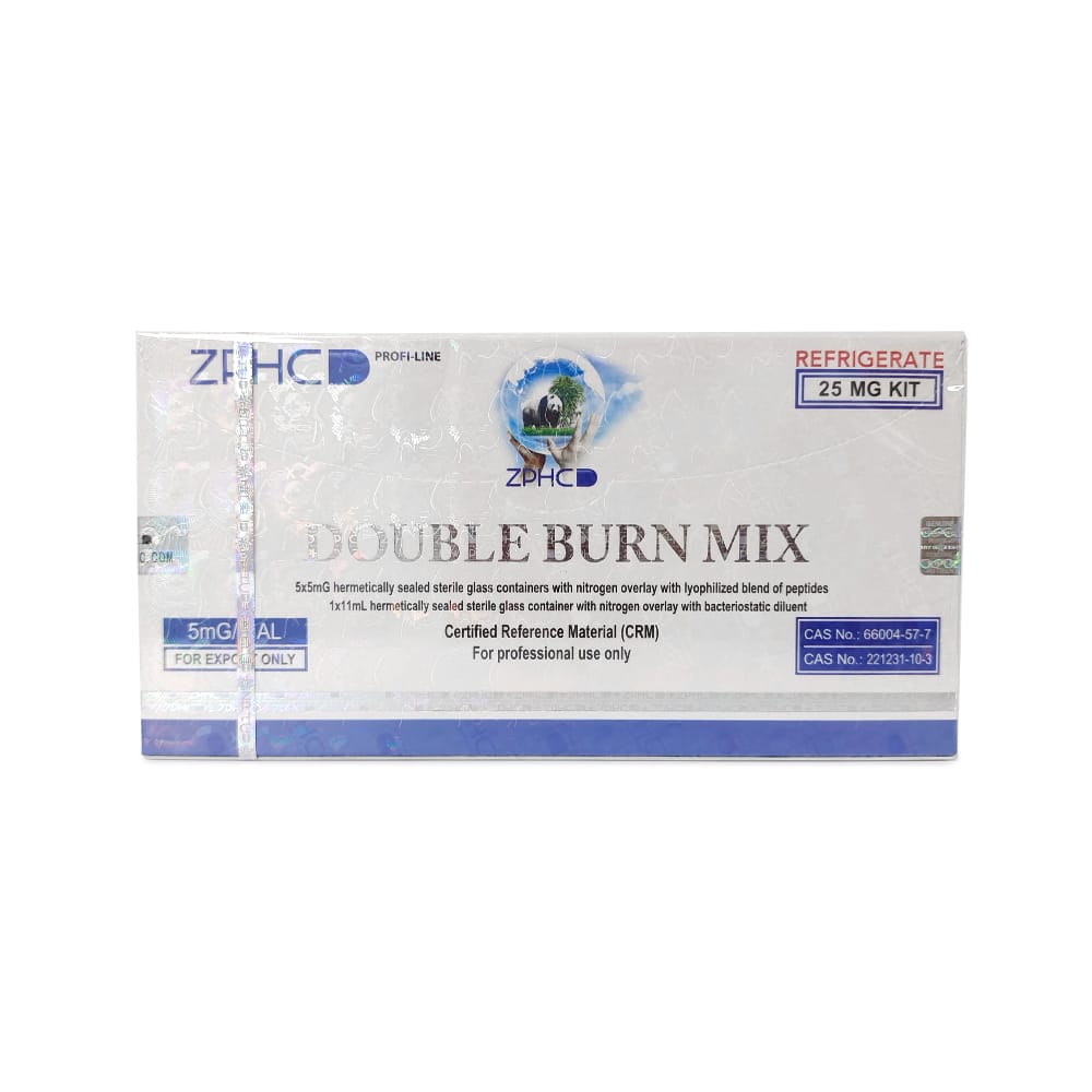 Double Burn Mix ZPHC — 25 mg total (5 vials × 5 mg)