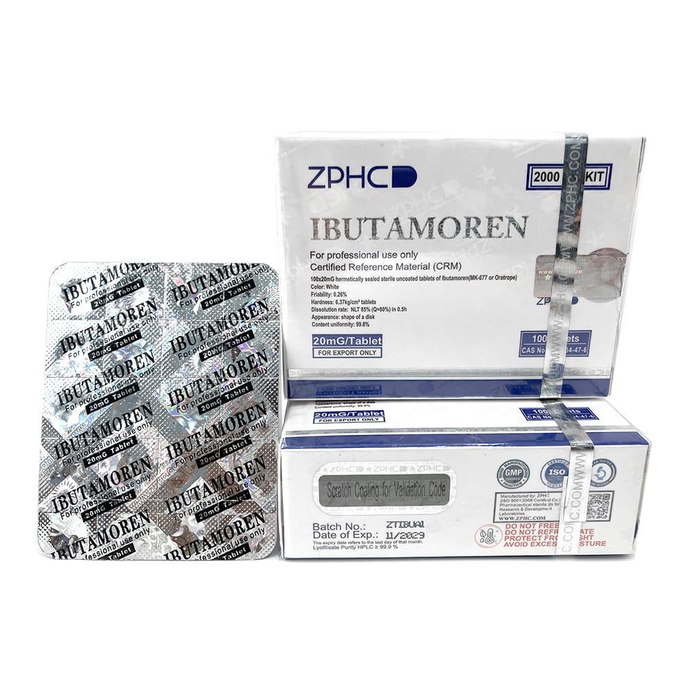Ibutamoren (MK-677) ZPHC — 20 mg (100 tablets × 20 mg)