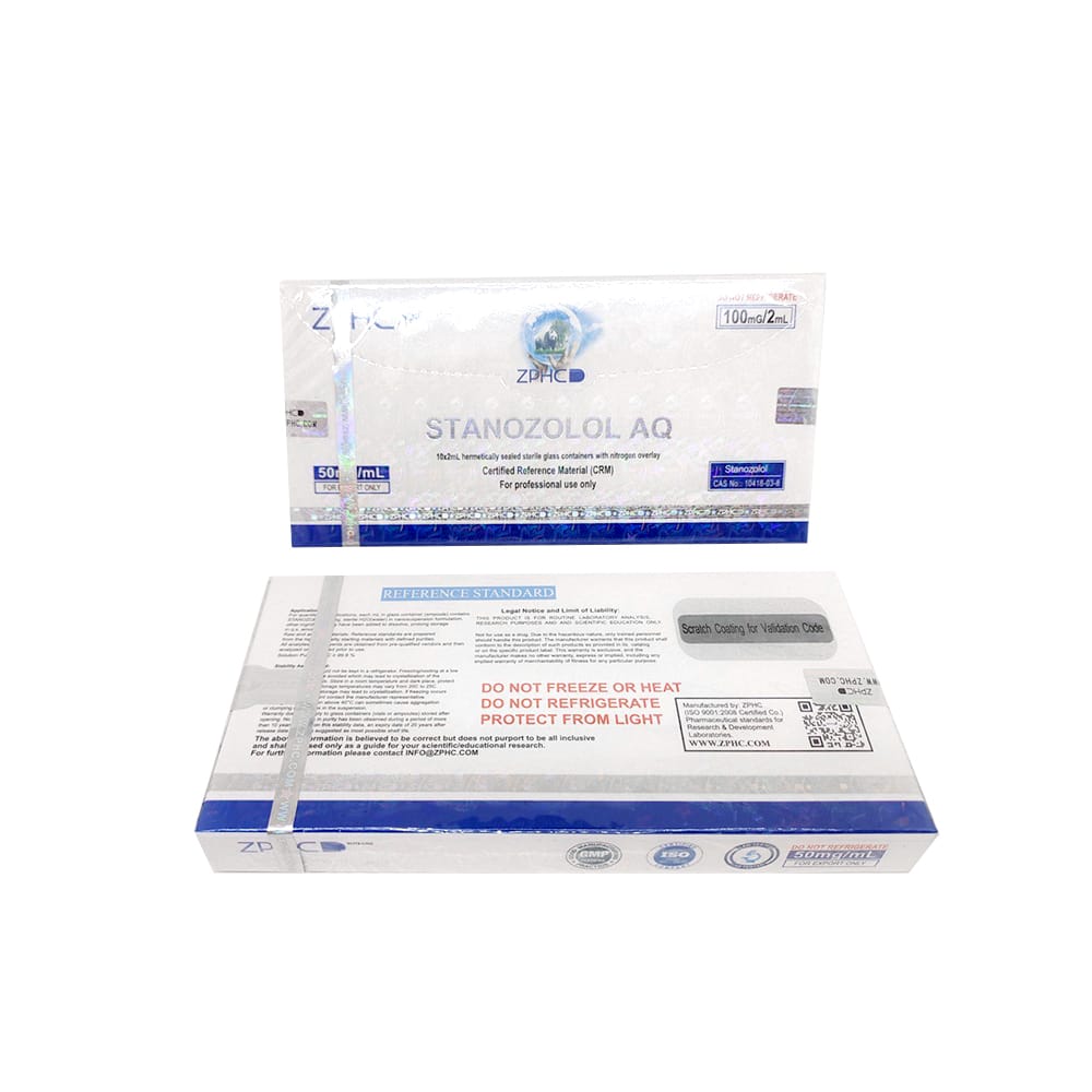 Stanozolol AQ ZPHC — 50 mg/ml (10 ampoules × 2 ml)